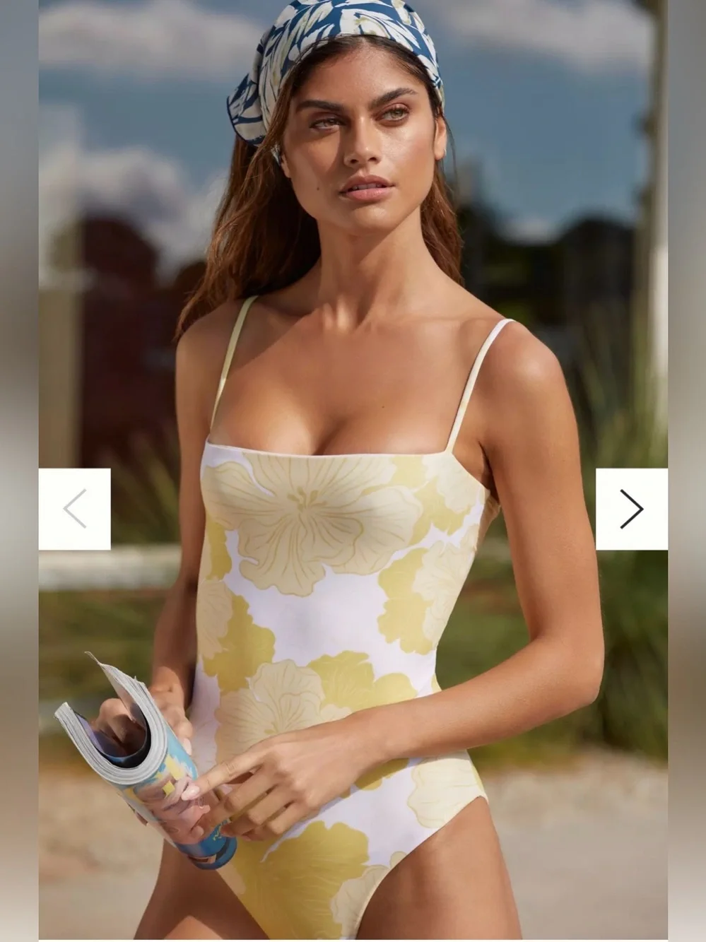 NEW Anthropologie Citrine Luna One Piece Swimsuit Size Large NWT$176